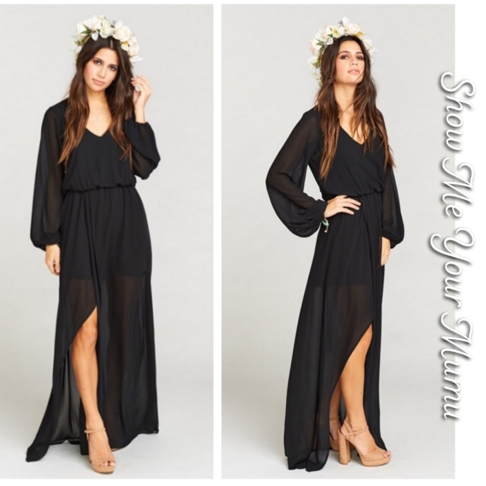 SHOW ME YOUR MUMU Jocelyn black maxi dress